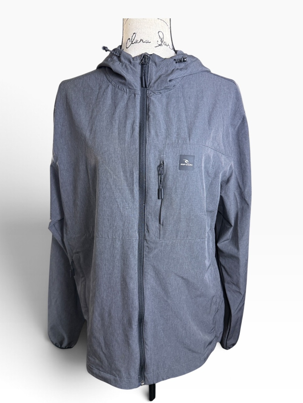 Rip Curl Men's Elite Anti-Series Hooded Zip Through Jacket size Large